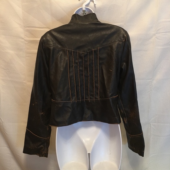 Jou Jou womans large faux leather jacket - Picture 6 of 8